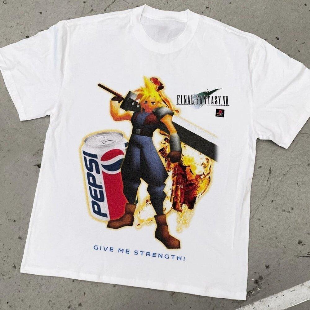 90S Nostalgia Final Fantasy Vii X Pepsi C0La Unisex TShirt